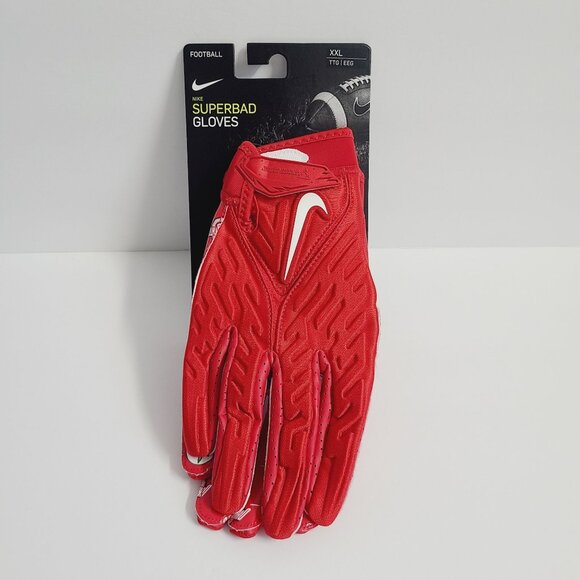 Nike Superbad 6.0 Football Gloves Ohio State Buckeyes FN5306-623 Size XXL Red - Picture 1 of 3